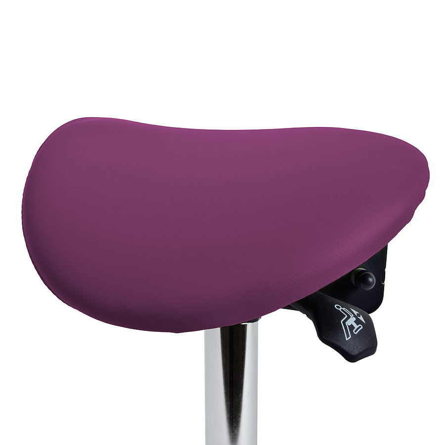 Pink shop saddle stool